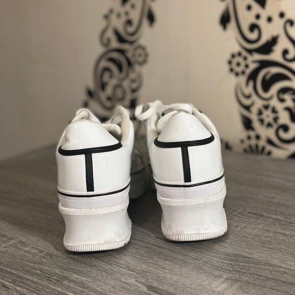 Skechers Women's Heartbeat Platform Block Chunky shoes White - Picture 3 of 4